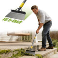 Floor Scraper Long Handle Heavy Duty, 60" Metal Ice Scraper for Driveway, Multifunctional Weed Scraper for Weed Cleaning Edging Trenching & Removing Snow Ice Dirty Moss - size: 60 inch