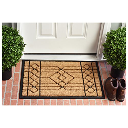 Calloway Mills 153502436 Windgate Doormat, 24" x 36", Natural/Black - color: Windgate