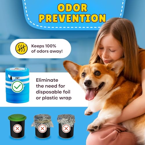 The Original Canned Dog Food Storage Container (2 Pack) Patent Pending Reusable Airtight Can Cover Pet Food Sealer - Keeps Dog Food Can Fresh in the Fridge, Eliminates Odor - color: Can - 2 pack