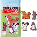 BioSwiss Bandages, Happy Dog Shaped Self Adhesive Bandage Set, Latex Free, Sterile Wound Care, 50 Count - size: 50-Count Tin, style: Dogs