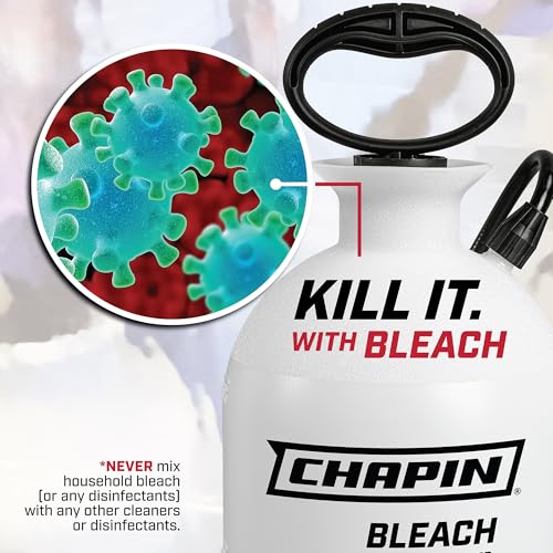 CHAPIN 2-Gallon Bleach Sprayer, Built for Disinfecting Tasks, 2 Pack | Chemical-resistant tank and seals; ideal for mold removal, disinfecting and cleaner applications with nozzle and 40-in hose - size: 2-Gallon