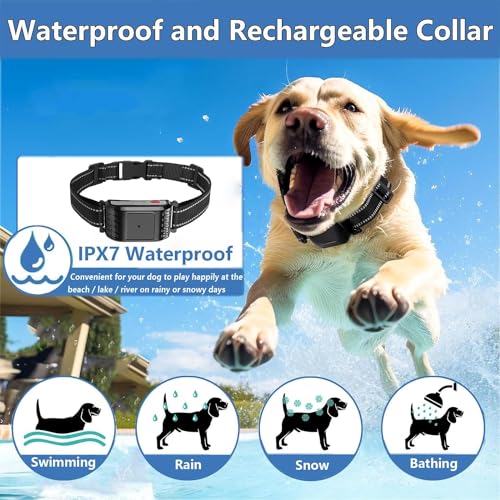 Dog Wireless Fence & Remote Shock Dog Training Collar 2-in-1, Electric Dog Fence, Adjustable Warning Strength & Range Sizes, Rechargeable Pet Boundary Containment System for 1/2/3/4 Dogs,for3dogs - size: for3dogs