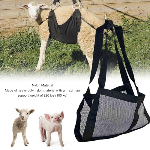Haofy Animal Weighing Sling High Toughness Easy to Scale Bag Sling for Lambs Goats Alpacas Newborn Livestock Dogs, Dog Lifting Harness Pet Supply