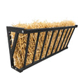 Wall Mounted Hay Feeder & Blanket Holder, 40" Heavy Duty Steel Hay Rack for Horse Stall, Goat Shed, Sheep Barn, 25 Gallons Large Capacity Feeder Organizer for Feeding and Storage | for Horse Stall, Goat Shed, Sheep Barn, 25 Gallons Large Capacity Feeder O