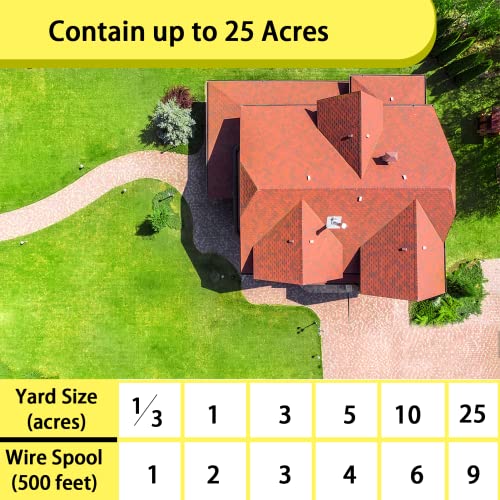 Underground Electric Dog Fence Wire, Compatible for Pet System Wireless | 500 Feet Underground Insulation Fence Coil, Universal Pet Fence Containment System | Boundary Wire Fence for Pet