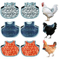 6 Pcs Chicken Saddles for Hens, Adjustable Chicken Apron Back Protector for Hens Back Feather Protection, Waterproof Chicken Back Protector for Poultry, Fits Small to Medium Hens