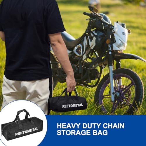 Heavy Duty Security Chain, 2.4FT x 3/8" Thick | Hardened Steel, Cut Proof, Anti-Theft Lock Chain, For Motorcycles, Bikes, ATVs, Trailers, Containers - size: 2ft chain without lock