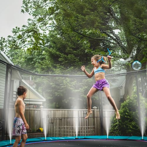 GOXAWEE Misting System, 75FT (23M) Misting Line + 28 Brass Mist Nozzles + Brass Adapter(3/4"), Misters for Outside Patio Cooling Outdoor Garden Greenhouse Trampoline for Waterpark - size: 75 ft