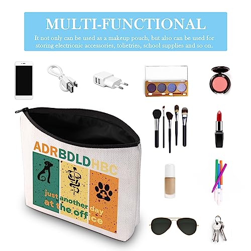 GJTIM Vet Tech Makeup Bag Veterinarian Appreciation Gift Veterinary Medicine Graduation Gift Veterinary Nurse Assistant Zipper Pouch (ADRBDLDHBC Bag)