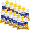 Fly Traps Outdoor Hanging for Patio, 10 Pre-Baited Flies Bags Disposable | Flies Catcher Repellent, Reusable Stable Horse Ranch Trapper Outdoor Hanging Fly Killer Helps Control Flies - size: 10 pack