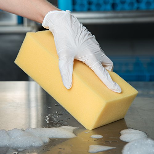 Carlisle FoodService Products 36550100 Commercial Cleaning/Washing Foam Sponge, 8.25", Yellow - color: Yellow, size: 1 Count (Pack of 1)