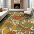 6'x9' Washable Groovy Heart Area Rug, Cream Non-Shedding Pet Friendly Room Rug Foldable Easy Care Carpet for Queen Size Bedroom, Under Bed, Master Suite | Ref:1969519 - color: Beige/Pattern 27, size: 6' x 9' (Rectangular)