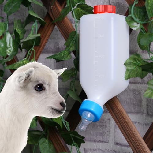 800ml Lamb Feeding Bottles for Goat | Sheep Bottle and Goat Nursing Bottle, Lamb Bottle for Sheep, Lamb, Calf and Other Mammal Feeding