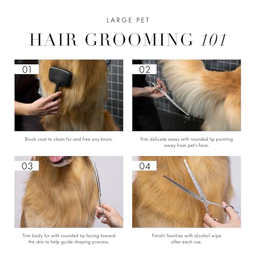 Tweezerman 9" Pet Grooming Shears-Safety Round Tips for Medium/Large Dogs - style: 9" Shears