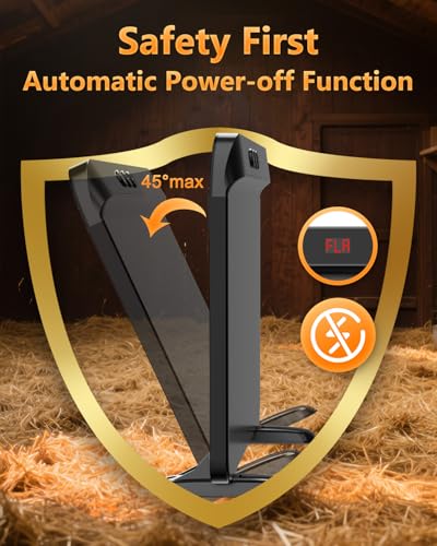 2026 Smart Heater for Chicken Coop, 200W Panel, UL Certified, Black | Heater For Chicken Coop With Adjustable Temp Remote, Winter Heating And Timer Thermostat Compatibility