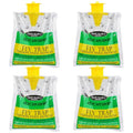 Outdoor Fly Traps 4 Pack,Hanging Fly Catcher Bags,Disposable Flies Killer for Outside Trash Areas,Horse,Ranch,Barns,Stables,Yard,Patio,Poultry Farm & Heavy Fly Control.