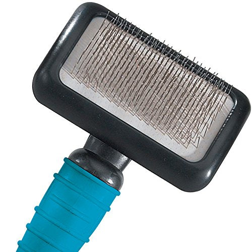 Master Grooming Tools Ergonomic Slicker Brushes — Molded Brushes for Grooming Dogs - Medium, 4" x 2½", Black - size: Medium