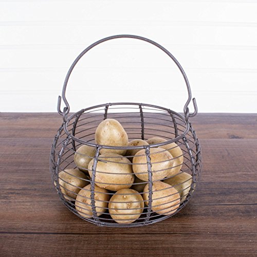 DII Vintage Wire Storage Baskets, Egg Basket Set, Rustic 3 Piece