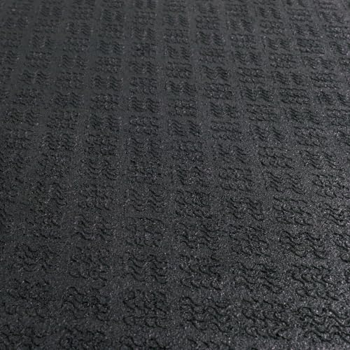 Mohawk Home Heavy Duty Rubber Stall Mat - Gym Floor- Under Dog Crate - All Purpose Utility 2'x2' - 1/2" Thick - Diamond Texture