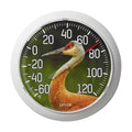 Taylor Nature Series Sandhill Crane Indoor Outdoor Dial Thermometer, Easy to Read Wall Decor for Patio, Pool, Yard, Garden or Garage, 8.5 Inch, Gray Bezel - style: Sandhill Crane