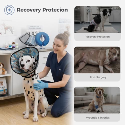 Avont 2026 Upgraded Dog Recovery Collar, Breathable Elizabethan Collar, M | Soft Dog Cone Alternative After Surgery to Stop Licking, Foldable/Adjustable/Secure-Fit for Medium Large Dogs, Camo - color: Camo, size: M Neck:(11.8"-13.8") Depth:(9.1")