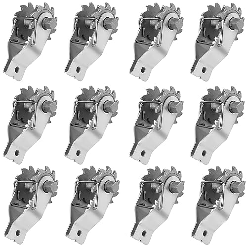 Electric Fence Wire Strainer, 12PCS Heavy Duty Inline Wire Tensioner, Wire Ratchet Tensioner for Electric Fence, Farm Fence - style: 12 pcs Wire Tensioner
