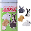 BioSwiss Bandages, Bunny Rabbits Shaped Self Adhesive Bandage Set, Latex Free, Sterile Wound Care, 50 Count - size: 50-Count Tin, style: Bunny Rabbits