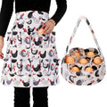 15 Pouches Chicken Egg Apron 7 Pouch Chicken Egg Basket | Women Apron For Collecting Fruit Duck And Goose Eggs Storage Bag For Christmas Autumn Gift Home Farms Decor Sturdy Canvas - style: Stylish