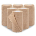 Self Adhesive Bandage Wrap 4 in, Elastic Vet Wrap, Athletic Sports Wraps | 6 Pcs 4 in × 5 yd, Stretch and Cohesive, Breathable and Soft, Tear Easily, Help Prevent Sprains, for Human Dog and Horse