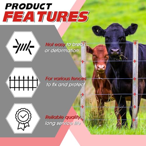 200 Pcs Electric Fence Insulator with 1 Pcs Insulator Socket Tool Screw in Ring Post Wood Post Electric Fence Ring with Socket Tool for Animal(Red) - color: Red
