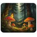 Enchanted Forest with Glowing Mushrooms Mouse Pad 9.5" x 7.9", Magical Butterfly Fantasy Cute Desk Mat - color: Forest with Glowing Mushrooms