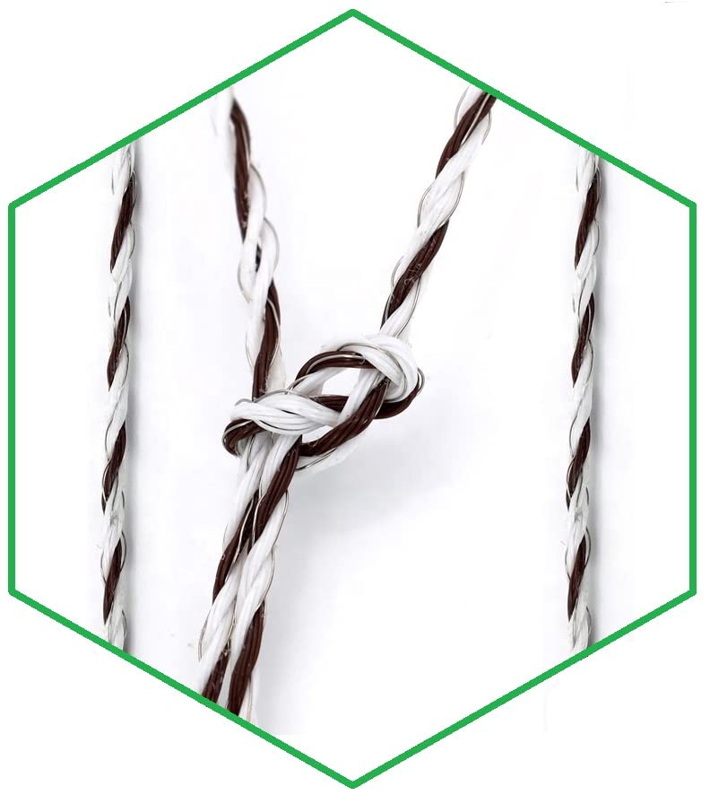 PK1 Electric Fence Polywire 6 Conductors 1312 Feet - size: 1312 ft x 6 wires