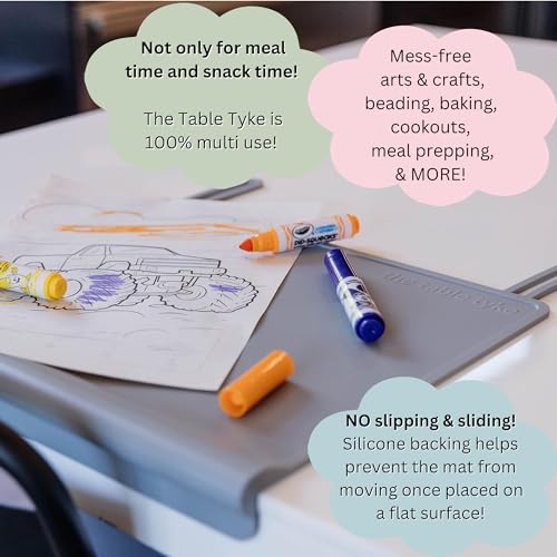 Silicone Placemat with Table Edge Bumper for Baby Toddler Suction Cup Safety Mat (Sky Blue) - color: Sky Blue, size: 10.5" Baby