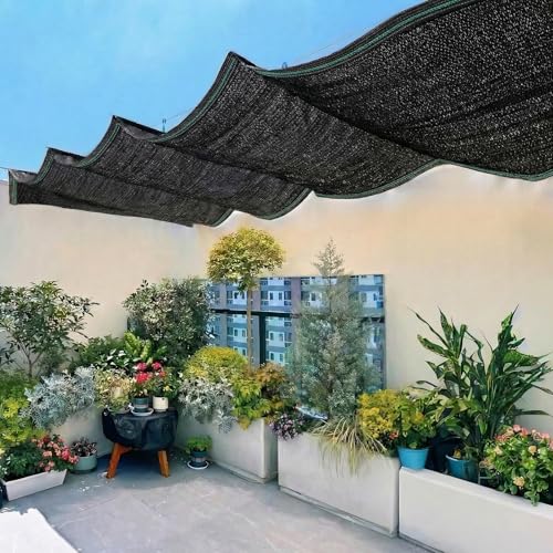 70% Black Garden Shade Cloth Roll for Plants, 6' x 100 FT | Sun Shade Cover Fabric Roll, UV Block Shades Netting Mesh, Privacy Fence Screen for Greenhouse, Backyard, Patio - size: 6' x 100 FT-70%