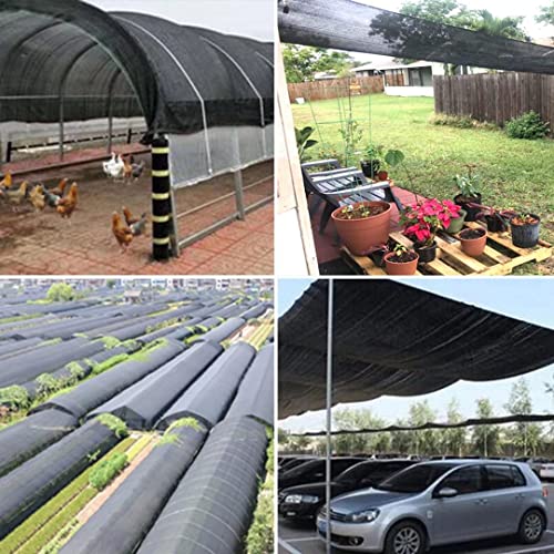 QLOFEI 4x16 FT Shade Cloth with Grommets, 90% Sun Shades Outdoor Patio Mesh Tarp, Easier to Hang Sun Protection Neting Cover -for Garden Greenhouse Pergola Lawn Kennel Chicken Coop - size: 4'x16'