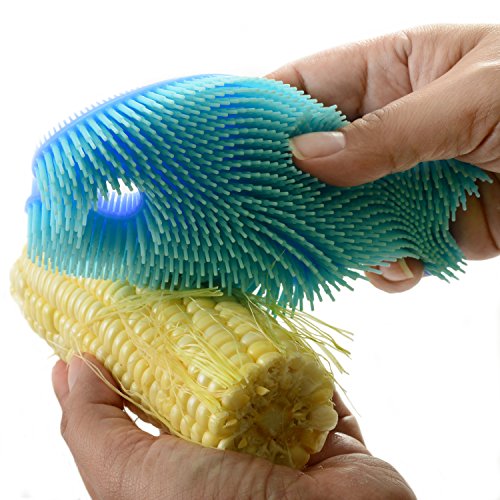 Norpro Fish Silicone Dish Brush - color: Blue (Fish)
