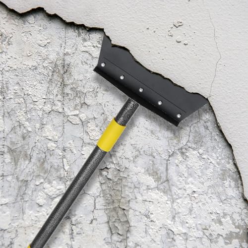 Multifunctional Flat Shovel, 88" Long Handle Manual Weeder, Heavy Duty Metal Floor Scraper Ice Chopper Snow Shovel Spade Garden Tool for Digging, Weeding,Scraping, Ice Remove, Lawn Edging
