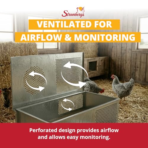 Stromberg's Stand Up Chick Brooder, Elevated Chicken Brooder Pen with Lamp Stand, Removable Tray, Wire Floor, Ventilated Steel Design, Raised Frame for Easy Cleaning and Chick Care | With Lamp Stand, Removable Tray, Wire Floor, Ventilated Steel Design, Ra
