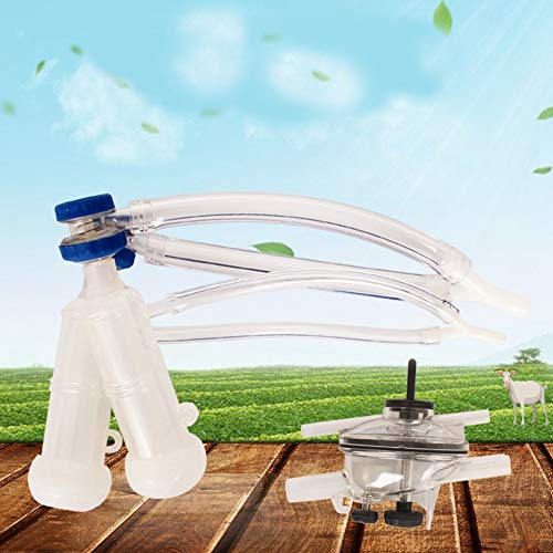 50ml Goat Sheep Milking Claw,Sheep Milk Collector Cup Goat Milk Claw Cluster Farm Milking Machine Teat Cup Group Part Accessories