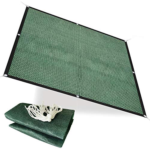 Alion Home HDPE 50% Sun Block Garden Netting Mesh - (6' x 15', Green) - color: Green, size: 6' x 15'