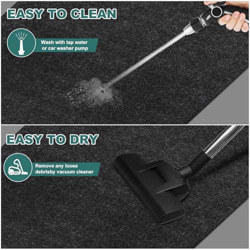 60" x 72" Giant Oil Drip Mat for Garage Driveway, Reusable Floor Oil Spill Leak Absorbent Pads for Motorcycle Car Oil Leak Stain Resistant - size: 5' x 6'