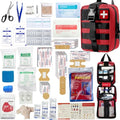 293Pcs/set - First Aid Kit Molle Pouches Emergency Survival Kit Suitable for Outdoor Activities, Home, School, Hiking, Car Travel and Camping - Quick Response First Aid Essentials (Red) - color: Red