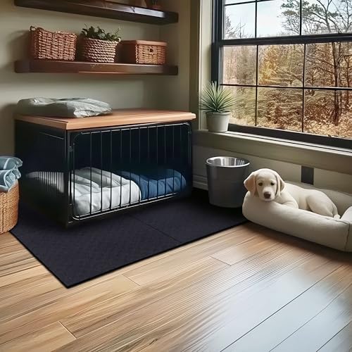 Mohawk Home Heavy Duty Rubber Stall Mat - Gym Floor- Under Dog Crate - All Purpose Utility 2'x2' - 1/2" Thick - Solid Texture - size: 2' x 2' (Rectangular)