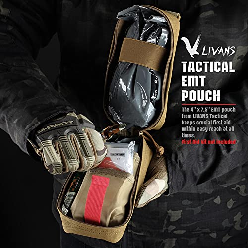 LIVANS IFAK Pouch, First Aid Medical Pouch for Emergency & Trauma Kits - color: Khaki
