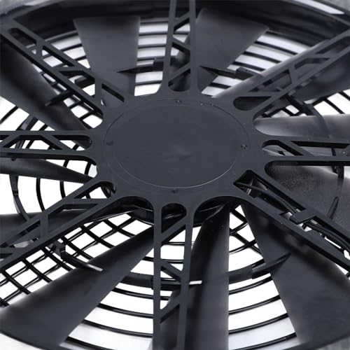 Pomya 100W Solar Fan Kits for Ventilation, 13.5 Inch Solar Powered Exhaust Fan with Monocrystalline Silicon Solar Panels for Greenhouse, Camping