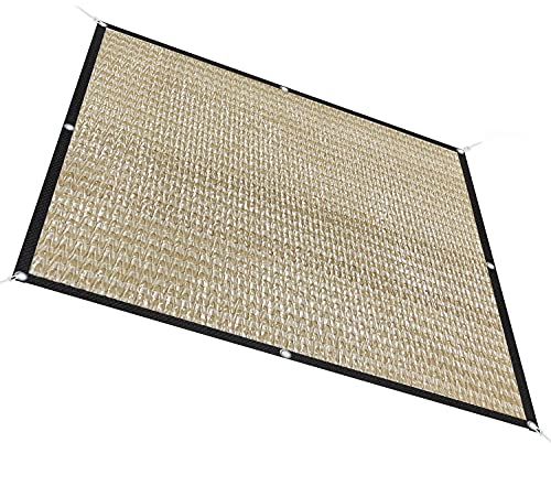 Alion Home HDPE 50% Sun Block Garden Netting Mesh - Beige (6' x 5', Beige) - color: Beige, size: 6' x 5'