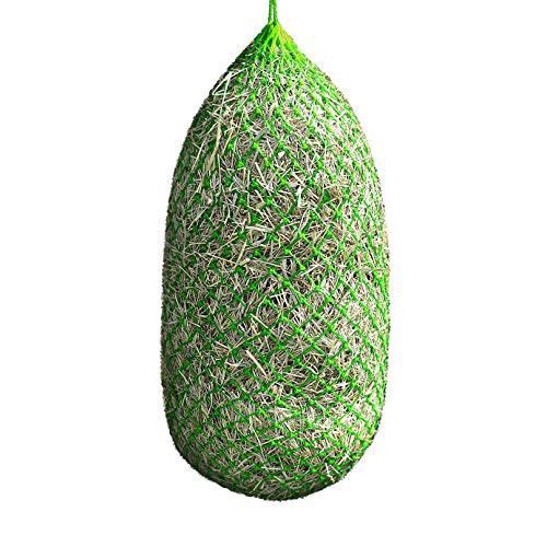 Derby Originals Large 42" Premium Poly Superior 2" Hole Slow Feed Horse Hay Net (42", Green Apple) (71-9193-GRA-42IN) - color: Green Apple
