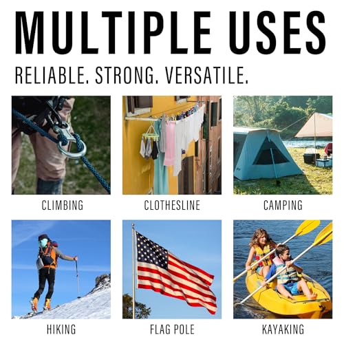 Diamond Braided Polypropylene Rope Nylon Rope Mix Thick Heavy Duty Ropes 3/8'' 100ft High Strength Perfect for Clothesrope Camping Hiking and Other Outdoor Activities Black - size: 3/8'' 100ft Black