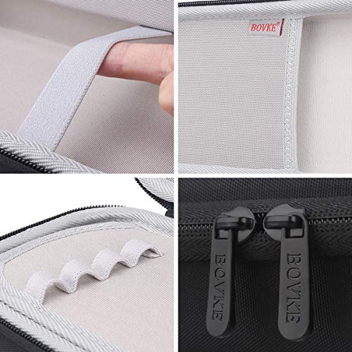 BOVKE Stethoscope Case for 3M Littmann Classic III Monitoring, Lightweight II S.E, Cardiology IV Diagnostic, MDF Acoustica Stethoscopes, Extra Room for Nurse Essentials and Medical Supplies, Black - color: Black
