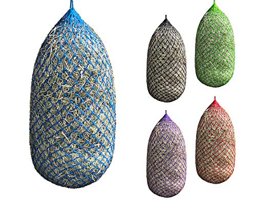 Derby Originals Large 42" Premium Poly Superior 2" Hole Slow Feed Horse Hay Net (42", Royal Blue) (71-9193-RBL-42IN) - color: Royal Blue